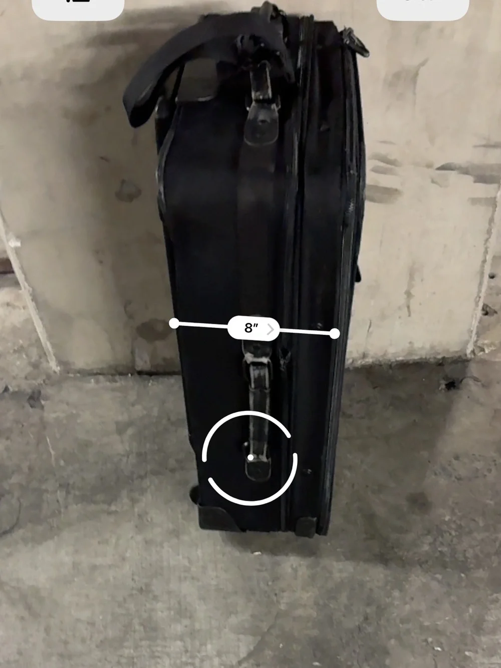 Briggs & Riley Black Men's Carry-On Travel Luggage Needs Repair